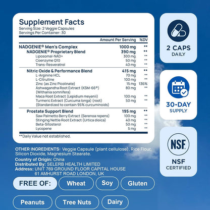 Liposomal NAD Supplement for Men