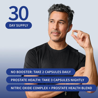 Prostate Health & Nitric Oxide Supplement Bundle for Men