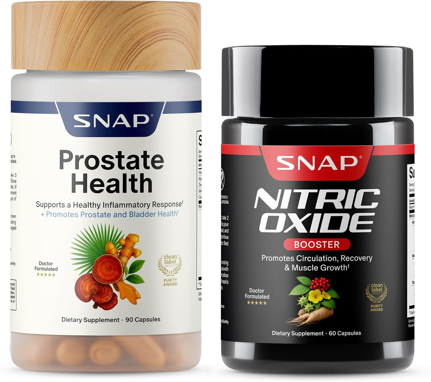 Prostate Health & Nitric Oxide Supplement Bundle for Men