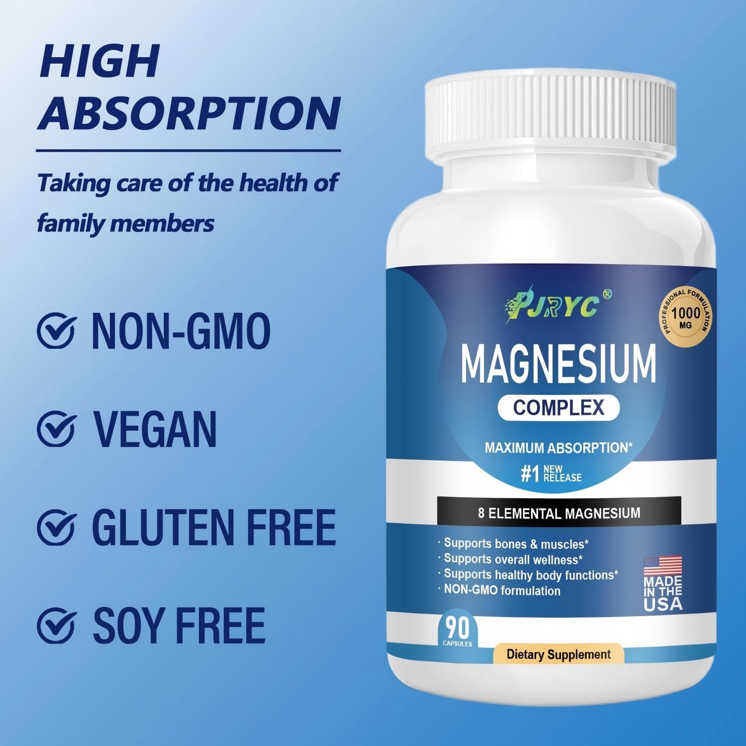 Magnesium Complex Supplement - 1000Mg