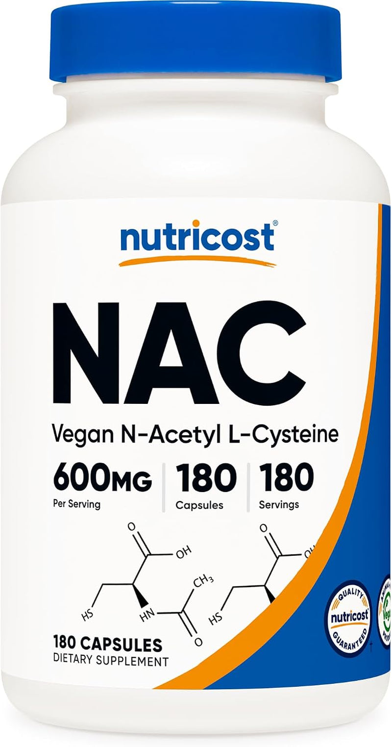 Premium NAC 600mg – 180 Vegan Capsules